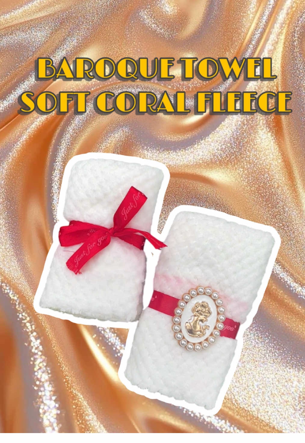 Soft, elegant, at classy this ₱27 Baroque towel looks expensive pero super tipid! Perfect pang gift, pang-display, or self-care treat. #christmasgift #giftidea #affordable #handtowel 