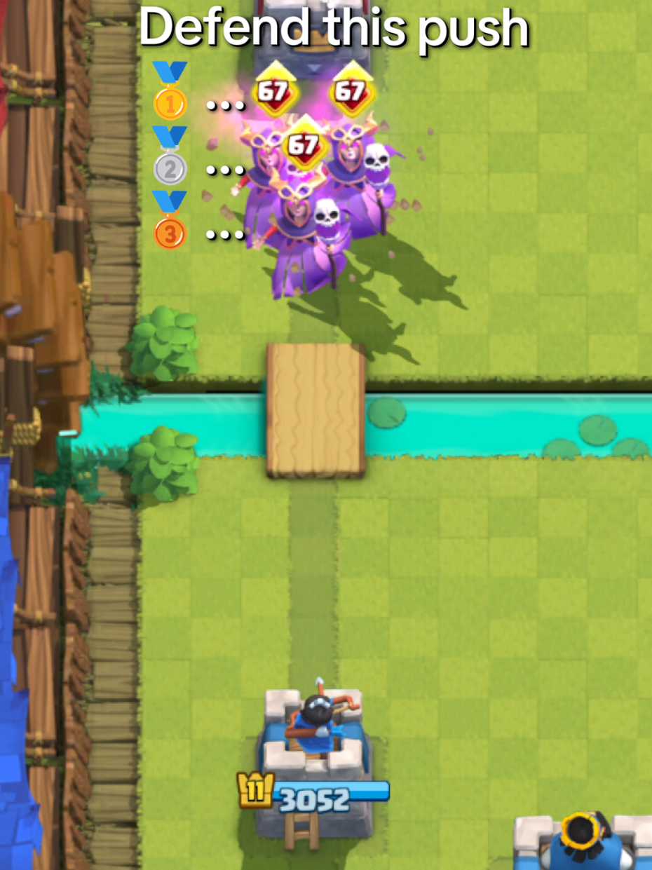 Defend this push #clashroyale #fyp #foryou #defend #viral 