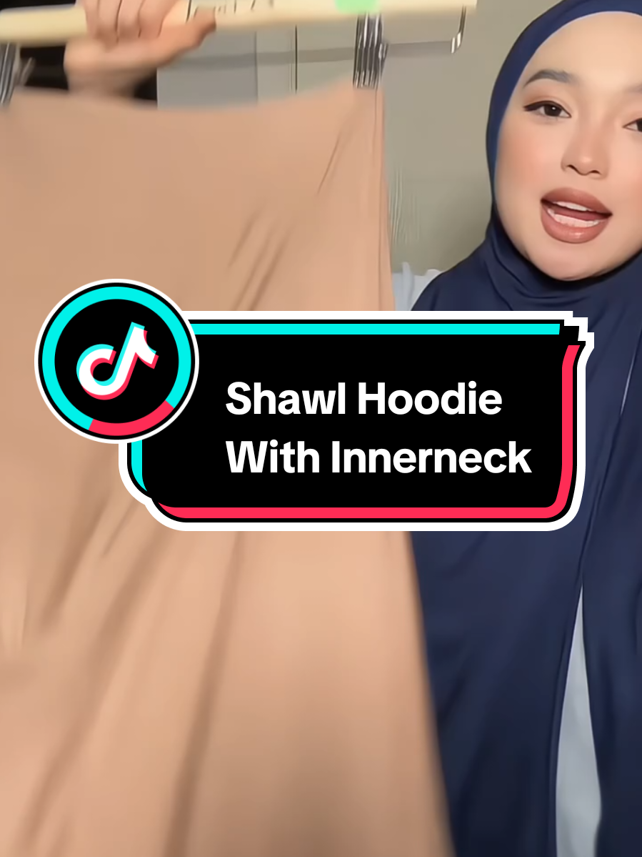 SHAWL HOODIE WITH FULL INNERNECK. #shawlhoodie #shawlhoodiewithinner #shawlhoodieviral 