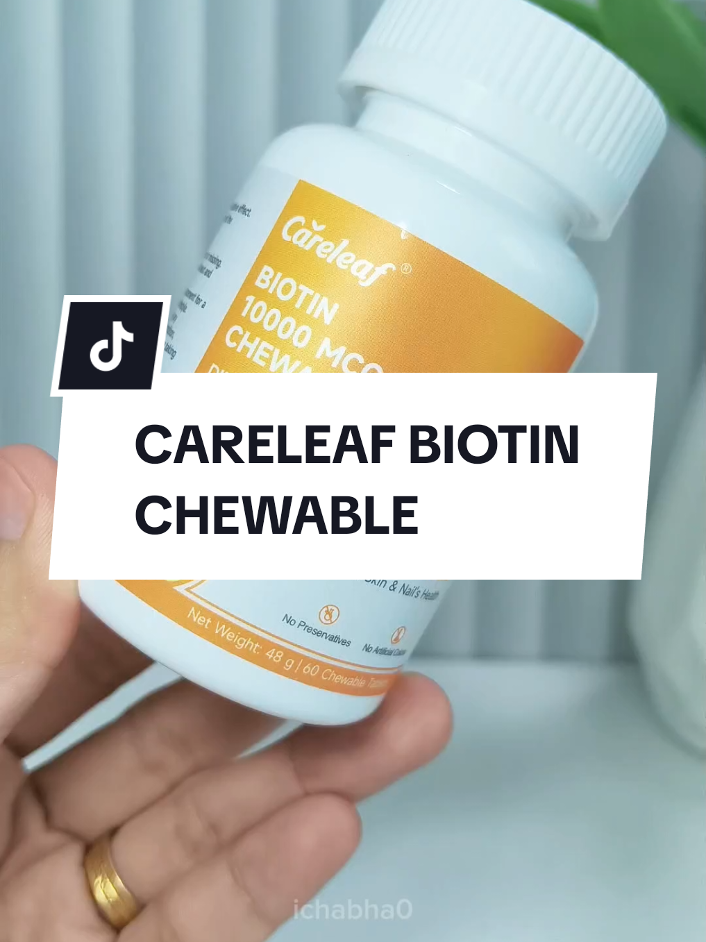 Siapa kata nak jaga rambut kena susah? 🤩 Lupakan pil pahit! Tukar kepada Biotin Chewable Tablets yang boleh DIKUNYAH! #careleaf #careleafbiotin #biotin #vitaminrambut #vitaminkuku 