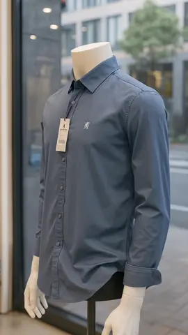 Kemeja Giordano Pria 3D Premium Kerah Polos Lengan Panjang Slimfit Hitam Basic Casual #kemeja #trending #promoguncang1111 #OOTD #fyp 