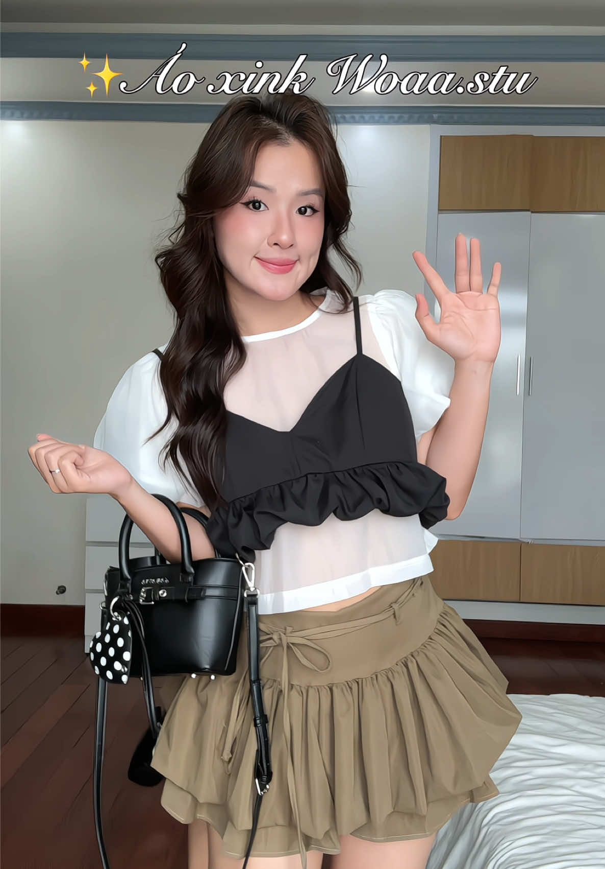 Áo kiểu tay bồng xink iu✨🍂 #xuhuong #aoxinh #aokieu #phoido #woaastu 