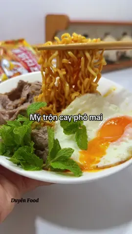 Mỳ trộn cay phô mai #mitron #anngonnaugon #xuhuong #mytroncay #monngonmoingay 