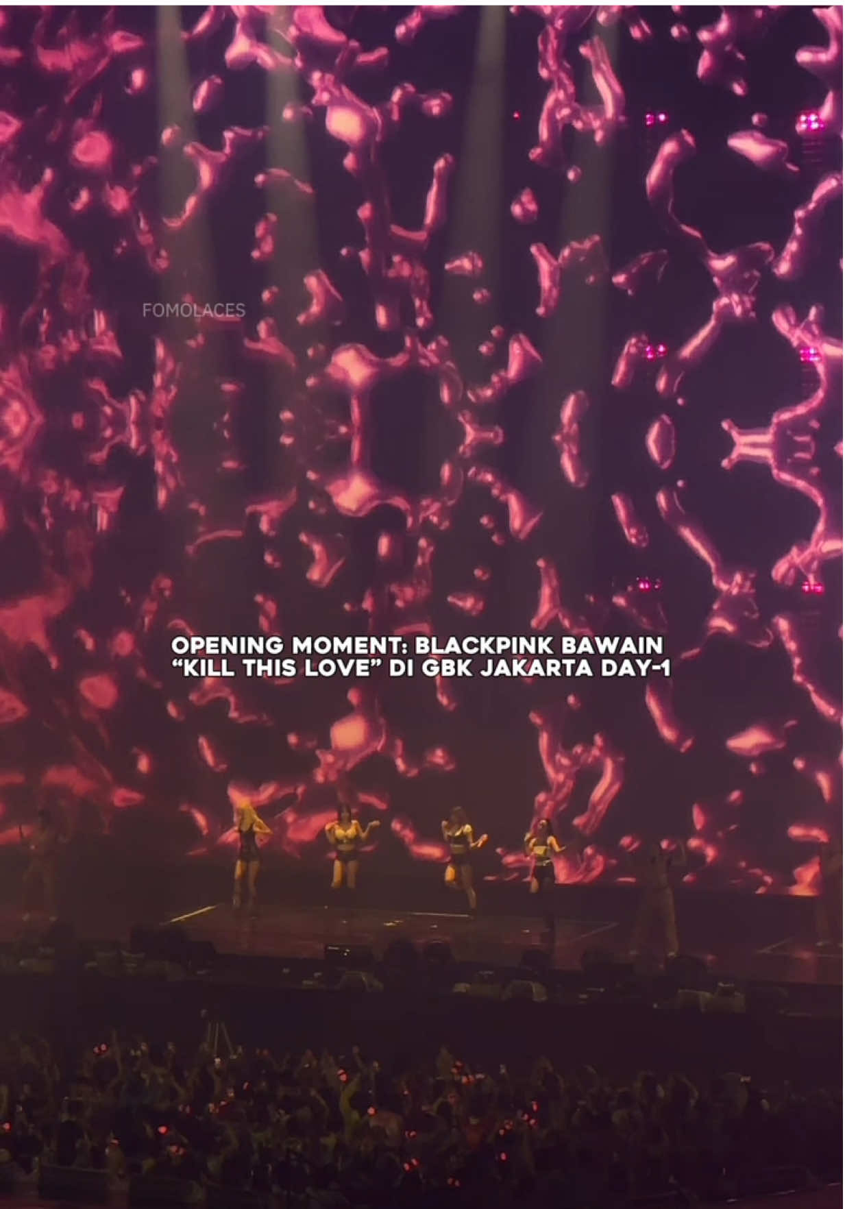 Opening moment: BLACKPINK bawain “kill This Love” di GBK Jakarta Day 1 #fomoplaces #blackpink2025 #blackpinkjakarta