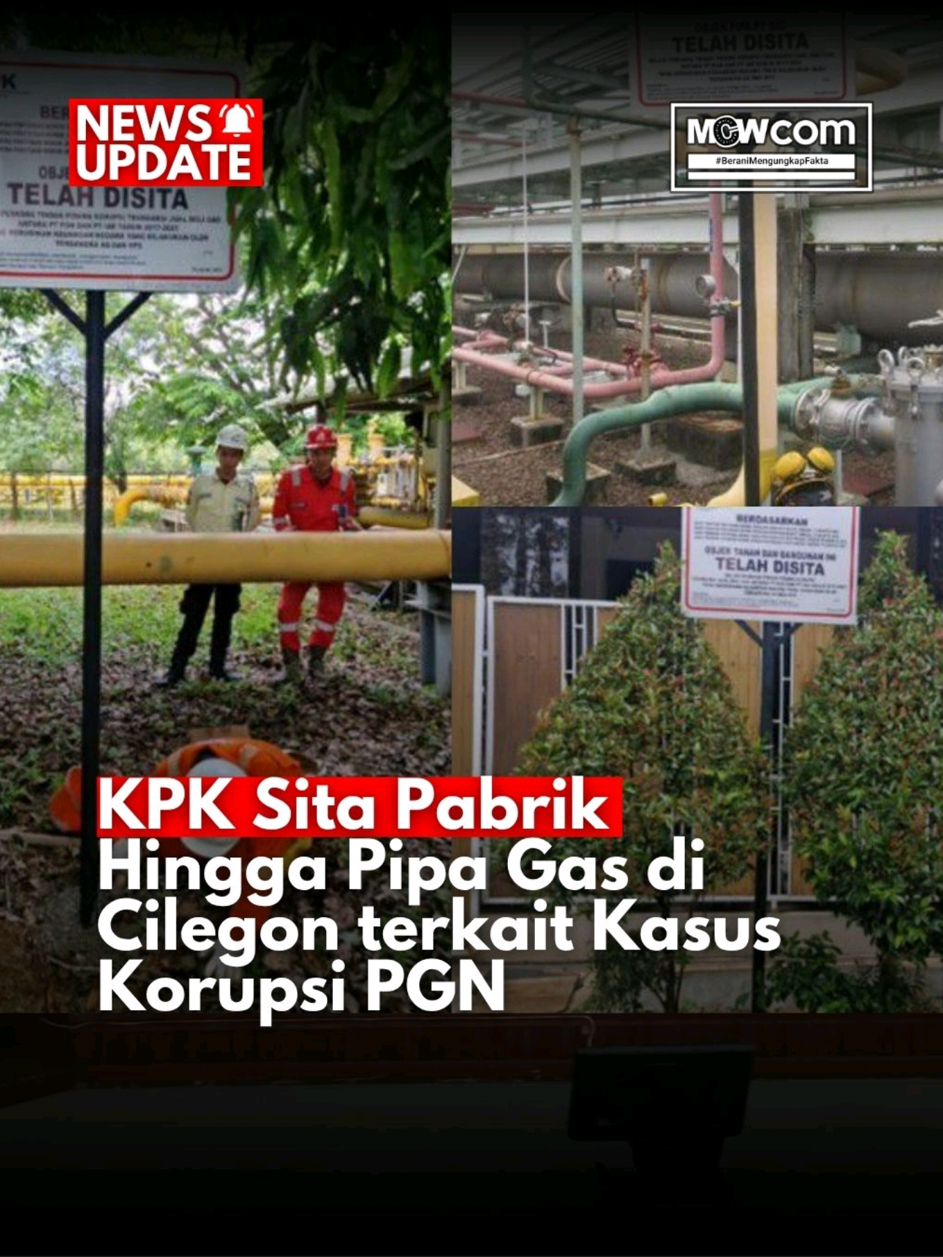 KPK Sita Pabrik Hingga Pipa Gas di Cilegon terkait Kasus Korupsi PGN Tim penyidik Komisi Pemberantasan Korupsi (KPK) menyita sejumlah aset milik PT Banten Inti Gasindo (BIG) yang masih satu perusahaan dengan ISARGAS Group. Aset yang disita tersebut di antaranya, pabrik, kantor, hingga pipa gas. Juru Bicara KPK, Budi Prasetyo mengatakan, sejumlah aset yang berada di Cilegon, Banten, tersebut disita karena diduga berkaitan dengan kasus korupsi perjanjian jual-beli gas di lingkungan PT Perusahaan Gas Negara (PGN) tahun 2017-2021. Budi menerangkan, aset-aset yang disita tersebut dari informasi yang diterima KPK, dikuasai oleh tersangka Arso Sadewo (AS). Penyitaan dilakukan sejak pekan lalu hingga rampung pemasangan plang sitanya pada 28 Oktober 2025. #kpk #korupsi #big #jualbeligas #pgn 