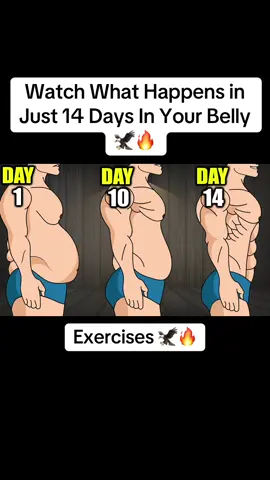 Watch What Happens in Just 14 Days In Your Belly 🦅🔥#bellyfat #absworkout #sixpack #sixpackabs #bellyfatworkout 