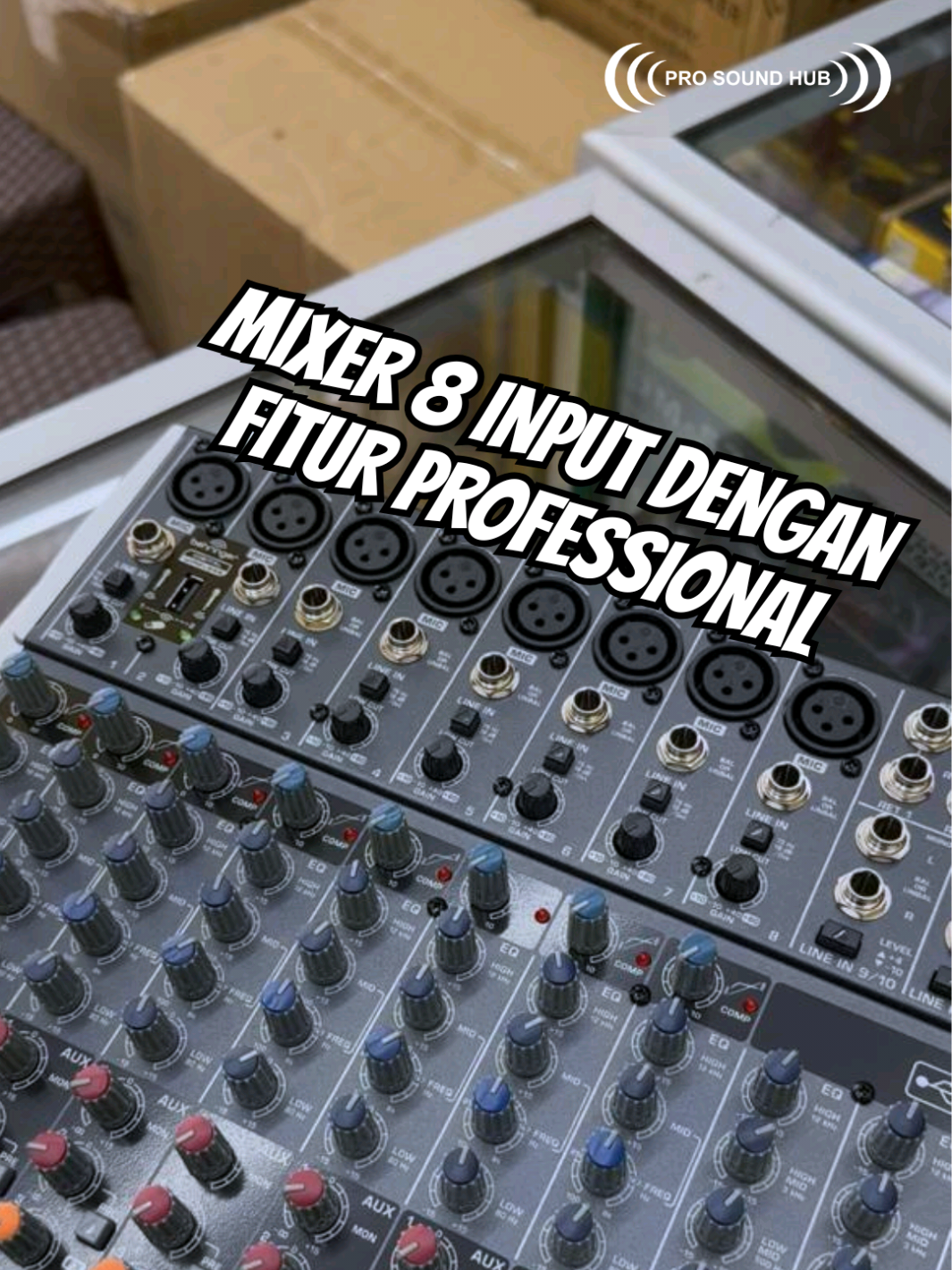 Behringer QX2222USB adalah varian mixer seri QX dari Behringer yang hadir dengan 8 channel mic, 4 channel line, 8 insert untuk 8 channel mic, 2 sub out, 3 aux out, 3 return stereo. Di luar itu, input strip juga dibekali dengan equalizer 3-band dengan sweepable mids, compressor 1 knob. Semua akan memanjakan penggunanya. Yang masih percaya sama Behringer di era gempuran produk China, coba deh ditelusuri lagi manfaat pakai mixer analog Behringer. . #mixerBehringer #Behringer #BehringerMixingConsole #soundsystem #proaudio 