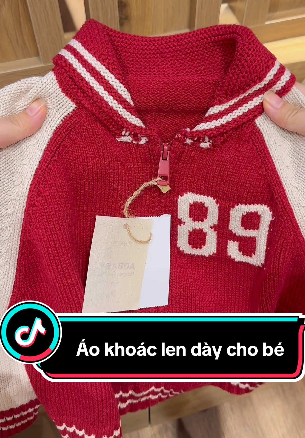 Áo khoác len chất dày ấm cho bé #xuhuong #review #aochobe #aolenchobe #aokhoacchobe 