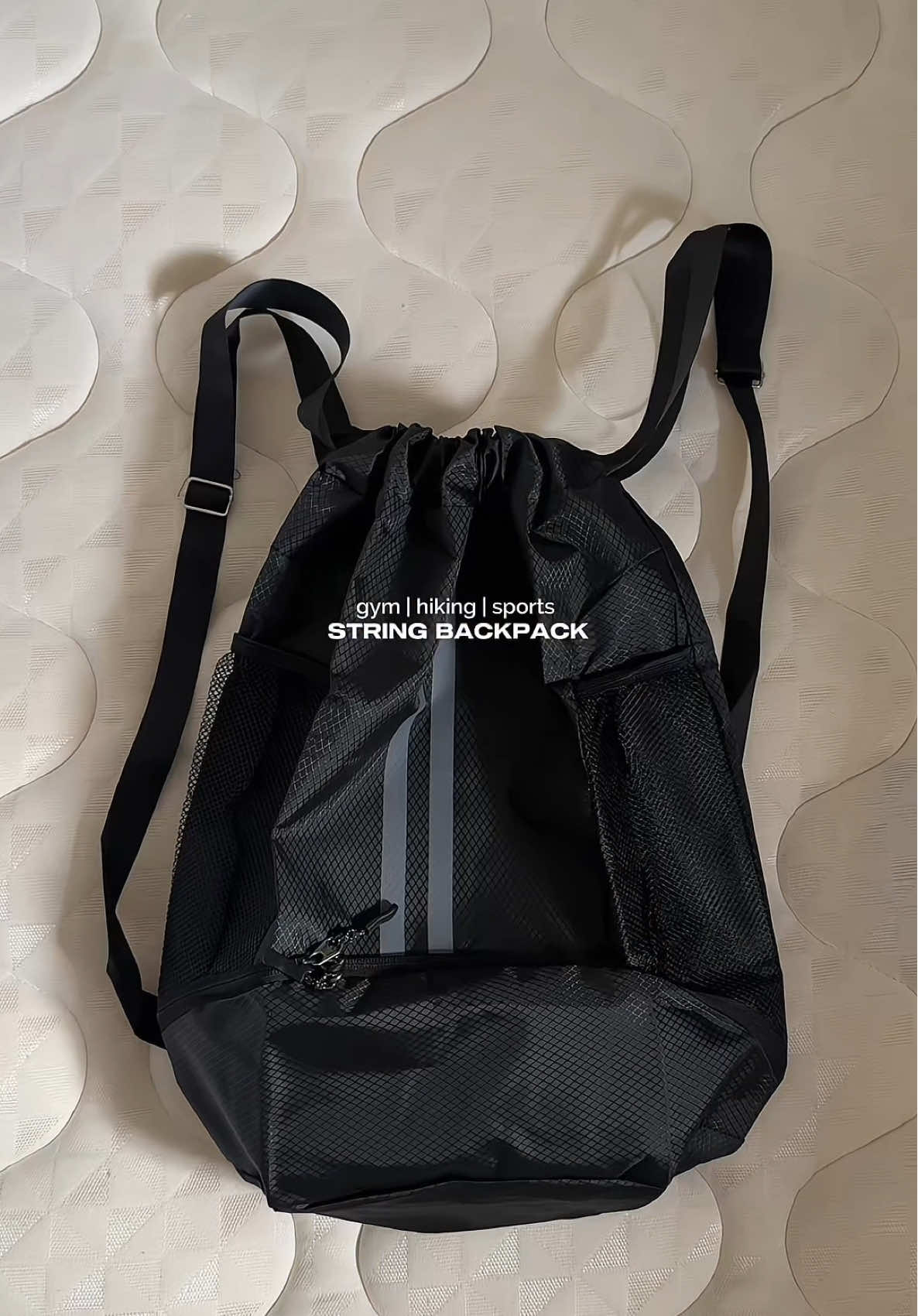 Replying to @m ✯ pov: you need a new gym/outdoor backpack! 🎒🙂‍↔️  #gymbag #sportsbag #backpack #stringbag #foryou 