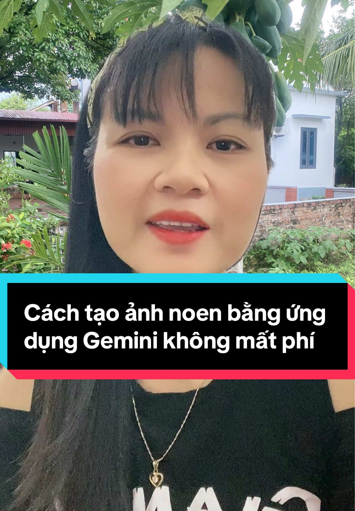 Cách tạo ảnh noen bằng ứng dụng Gemini không mất phí . Câu lệnh ở đây :Create a 1/7 scale commercial character model illustrated in a realistic style and setting. Place them on a clear round acrylic base without any text, preserving their original pose from the photo. Surround the figures with festive details such as miniature Christmas trees, shiny Christmas balls, ribbons and ornaments. Depict Santa as a real, life-sized person (not a figure), carefully fixing and arranging the ornaments on the figure(s) as if he were crafting them. Add glowing Christmas lights wrapped around the tree, ornaments and gently draped around the workspace to create a warm, magical glow. The environment will resemble Santa's cozy workshop, with scattered crafting tools, ribbons and sparkling holiday vibes. Next to the display, place a TAKARA TOMY-inspired toy box with original photo artwork of the person uploaded, with 