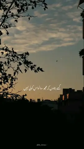 کسے بتاوں کہ مجھ سا اُداس کوئی نہیں 😞💔 #foryoupagе #poetry #deeplines #shayri #lines      