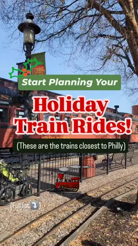 There are several holiday train options near the Philly area. Some are budget friendly and some are breaking the bank. But all of them will guarantee a fun ride and a chance to say hello to the big guy.  Pennsylvania 🎅 New Hope Railroad 🎄 Colebrookdale Railroad  🎅 Lehigh Gorge Scenic Railway  🎄 Reading Blue Mountain & Northern Railroad 🎅 Strasburg Railroad  🎄 Allentown & Auburn Railroad  🎅 West Chester Railroad New Jersey  🎄 Delaware River Railroad Excursions 🎅 Black River & Western Railroad  Delaware  🎄 Wilmington & Western Railroad  #christmasinphilly #santatrain 