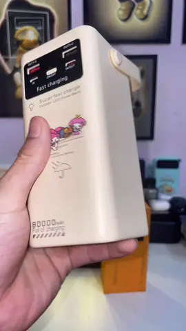 Bộ sạc dự phòng 50.000 80.000mAh dung lượng lớn 120W sạc cục nhanh kèm 4 dây sạc, tích hợp đèn và màn led  ##dienthoai##sacnhanh##sacduphong