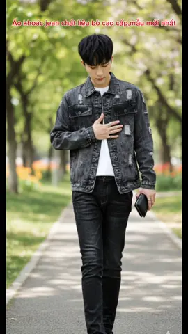 Áo khoác jean chất liệu bò,hang mới về