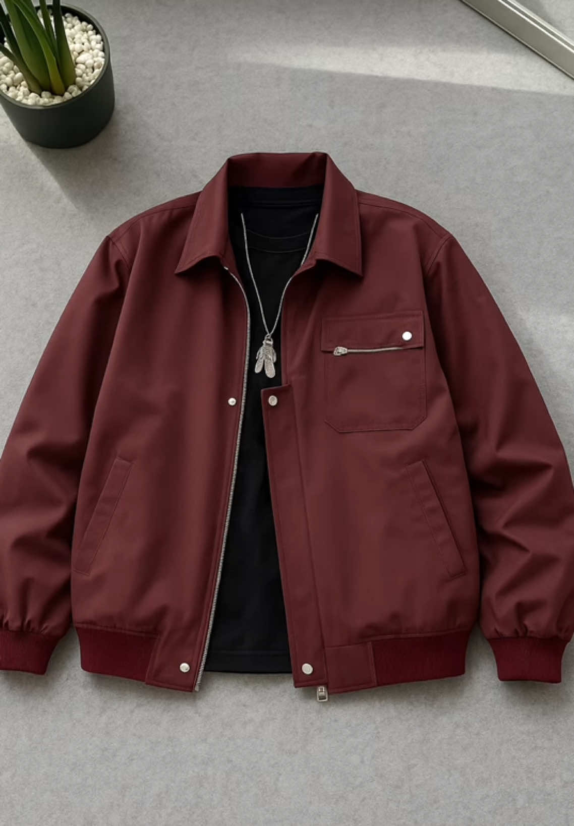 Áo khoác dù nam cổ sơ mi hai lớp #ao #khoac #du #somi #hailop 