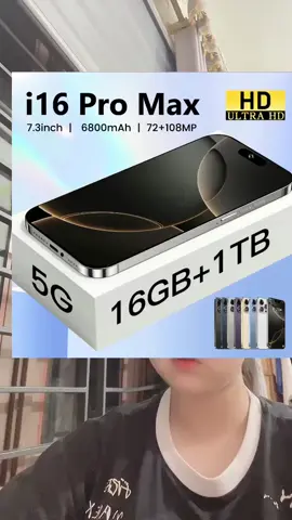 Nhận I16 Pro Max mới, full hộp! Tặng kèm tai nghe và miếng dán cường lực. Ưng ý thì nhận, không ưng trả hàng!