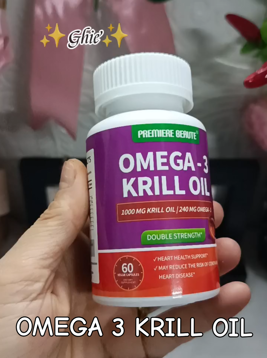 Premiere Beaute Omega - 3 Krill Oil  #omega3  #krilloil  #premierebeaute  #foodsupplement  #tiktokaffiliate 