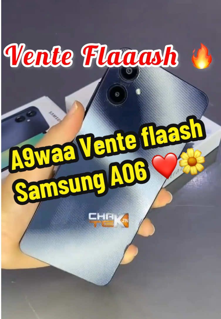 ⚡️ 𝐕𝐞𝐧𝐭𝐞 𝐅𝐥𝐚𝐬𝐡 𝐜𝐡𝐞𝐳 𝐂𝐡𝐚𝐤𝐭𝐞𝐜𝐡 ! ⚡️ 📱 𝐒𝐚𝐦𝐬𝐮𝐧𝐠 𝐀𝟎𝟔 𝟒𝐆 (𝟒/𝟔𝟒𝐆𝐨) 🔥 بــســعــر خــاص : 𝟐𝟗𝟗 د.ت فقط ! 😱 ⏰ العرض محدود، إحجز تليفونك قبل ما يفوتك 😍 لأكثر معلومات كلمونا على ☎️ 𝟑𝟏.𝟑𝟑𝟎.𝟒𝟒𝟎 ☎️ أو زورونا عبر الموقع  🌐𝐰𝐰𝐰.𝐜𝐡𝐚𝐤𝐭𝐞𝐜𝐡.𝐭𝐧🌐  #venteflash #promotion #samsung #tunisia🇹🇳 #explorepage 