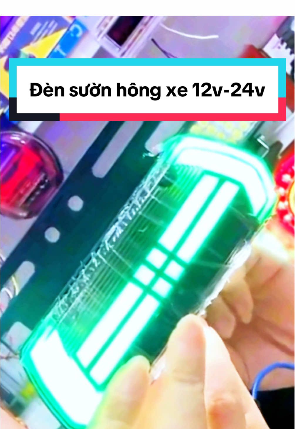 Đèn sườn, Đèn hông soi lốp nháy 12v-24v cực đẹp cho ô tô, xe tải, container... #densuonxetai #denhongxetai #dencanhbao 