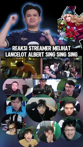 Sang bayi alienn mengamuk 😱 | Reaksi para streamer lancelot Albert sing sing sing #evosalberttt #mplids16 #MLBB9TH #MLBB 