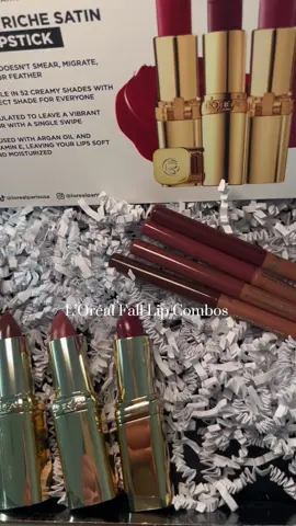 Lip combo for every fall vibe💋💄@loréal paris usa @L’Oréal Paris #giftedbylorealparis #colorriche #lipcombo #liproutine #fallmakeup 