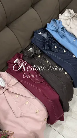 Akhirnya restock denim ribbon besok yaaa join live🤍 #blazeroutfit #outfitideas #outfitinspo #outfitformal #blazerstyle 