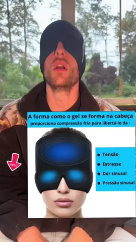 Touca pra aliviar enxaqueca, 💆Máscara pra curar enxaqueca Comente ( EU QUERO ) E pague pela metade do preço com o nosso link🔥🛒🔗#saude #lazer #bemestar 