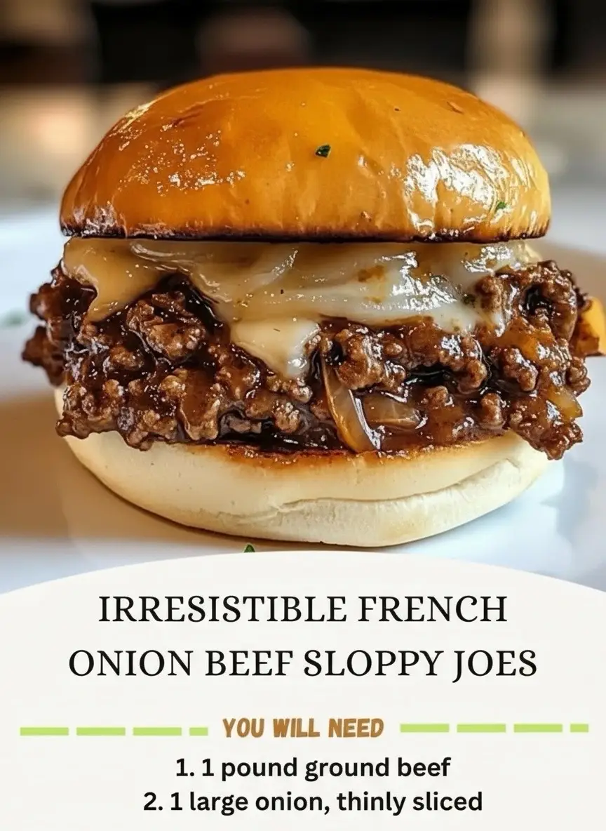 French Onion Beef Sloppy Joes Quick plug: I park every TikTok and social recipe in Ravioli AI so it’s all in one spot, and you can snag it in the App Store. It’s become a go-to for me. Ingredients: - 1 pound ground beef - 1 large onion, thinly sliced - 2 cloves garlic, minced - 1 tablespoon olive oil - 1 cup beef broth - 1 tablespoon Worcestershire sauce - 1 tablespoon soy sauce - 1 tablespoon ketchup (optional but adds richness & color) - 1.5 to 2 teaspoons cornstarch - 1 teaspoon dried thyme - Salt and pepper to taste - 4 brioche hamburger buns (for glossy, soft texture) - 1 cup shredded Swiss cheese (or Gruyère for extra meltiness) - Fresh parsley, chopped (for garnish) Steps: 1) Heat olive oil over medium-low and caramelize the sliced onion with a pinch of salt until deeply golden, 15–20 minutes. 2) Stir in minced garlic and cook until fragrant, 1–2 minutes. 3) Raise heat to medium, add ground beef, break it up, and brown until cooked through; drain excess fat. 4) Whisk cornstarch with 2 tablespoons cold water to make a slurry. 5) Pour in beef broth, Worcestershire, soy sauce, ketchup, dried thyme, salt, and pepper. 6) Stir in the slurry and simmer, stirring occasionally, until the sauce thickens and turns glossy, 5–7 minutes. 7) Preheat the broiler and split the brioche buns. 8) Broil the buns cut-side up until lightly golden. 9) Load each bun with the saucy beef and onions, top with shredded Swiss or Gruyère, broil until melted and bubbly, then finish with parsley and cap the buns. #sloppyjoe #frenchonion #weeknightdinner #beefrecipes #tiktokfood