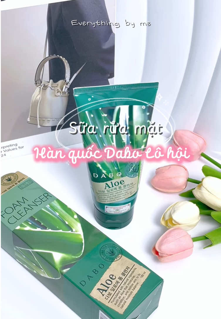 Sữa rửa mặt Hàn Quốc Dabo Lô hội làm sạch sâu da, giảm tình trạng mụn viêm, mụn ẩn cho mấy bà nào cần nha #suaruamat #xuhuong #viral #review #mypham 