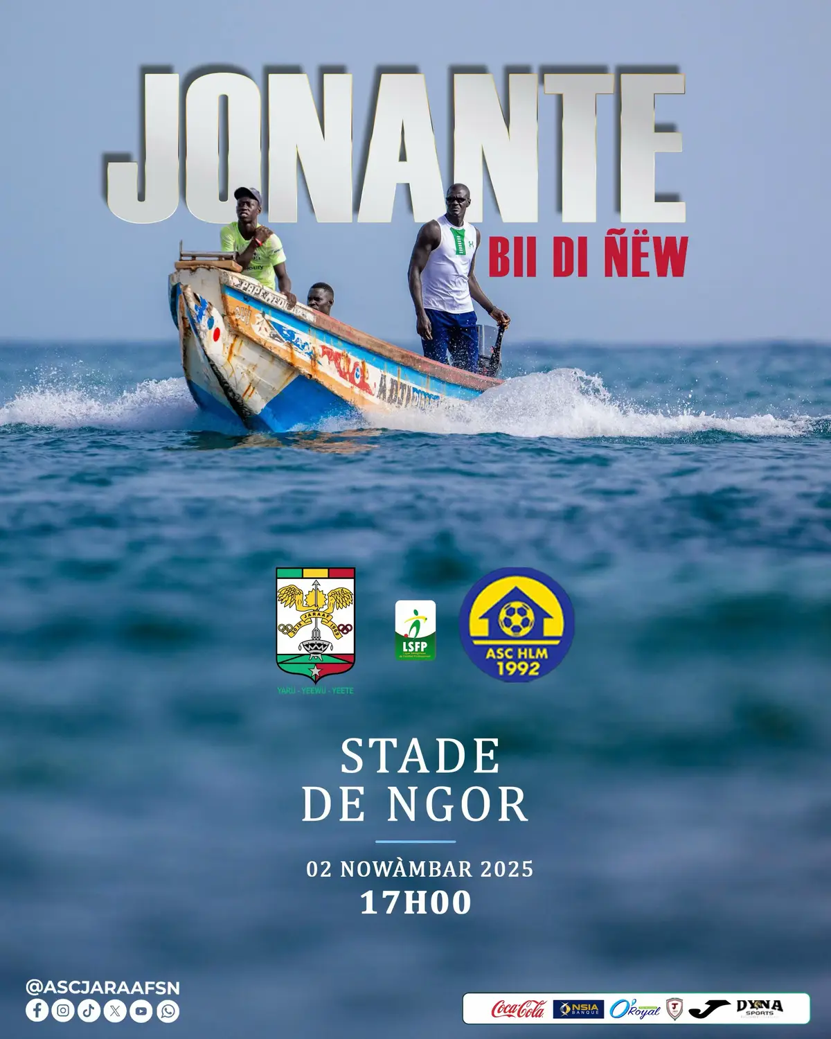 Rendez-vous au stade de Ngor ce dimanche 02 novembre 2025  pour le premier match du championnat contre HLM #AscJaraaf | 💚🤍❤️. 𝑫𝒓𝒆𝒔𝒔 𝒄𝒐𝒅𝒆 : Vert 💚 ou Blanc 🤍 #AscJaraaf  #FairPlay