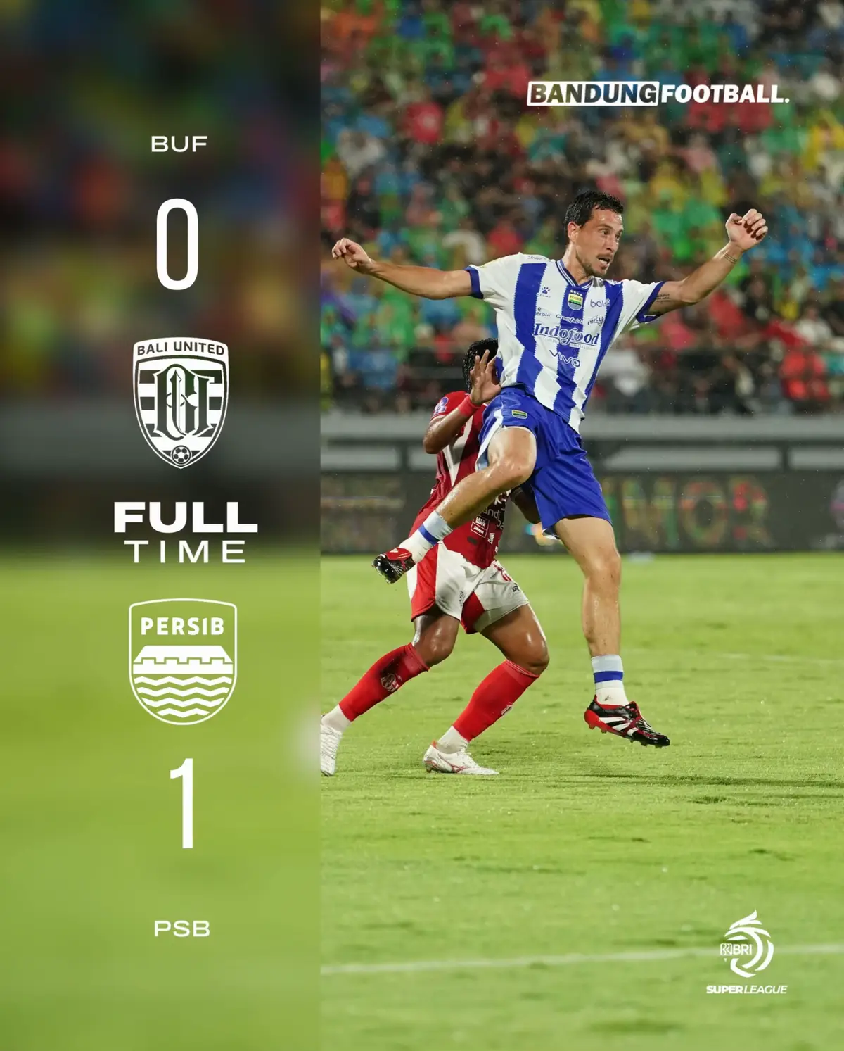 FULL TIME! WIN AGAINS !!! Bali conquered! 🏝️ We snatch a crucial 1-0 victory and take all 3 points home! What a fight! 💙