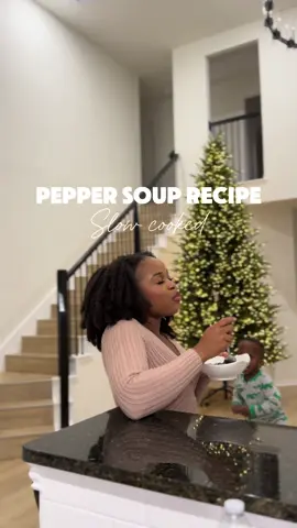 Something just hit me this day and I was like, why not use my @Ninja Kitchen slow cooker and make my pepper soup! Less hassle, no need to constantly check in, and tender results.  Definitely give this recipe a try this holiday season.  You can shop my Ninja appliances through my Amazon storefront.  #peppersoup #nigeriantiktok #nigeriantiktok🇳🇬 #nigerianfood #slowcooker #ninjaslowcooker 