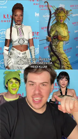Looks dos famosos na festa de Halloween da Heidi Klum! O que acharam? #ludmilla #heidiklum #halloween #huntrixgolden #heidiklumhalloween 