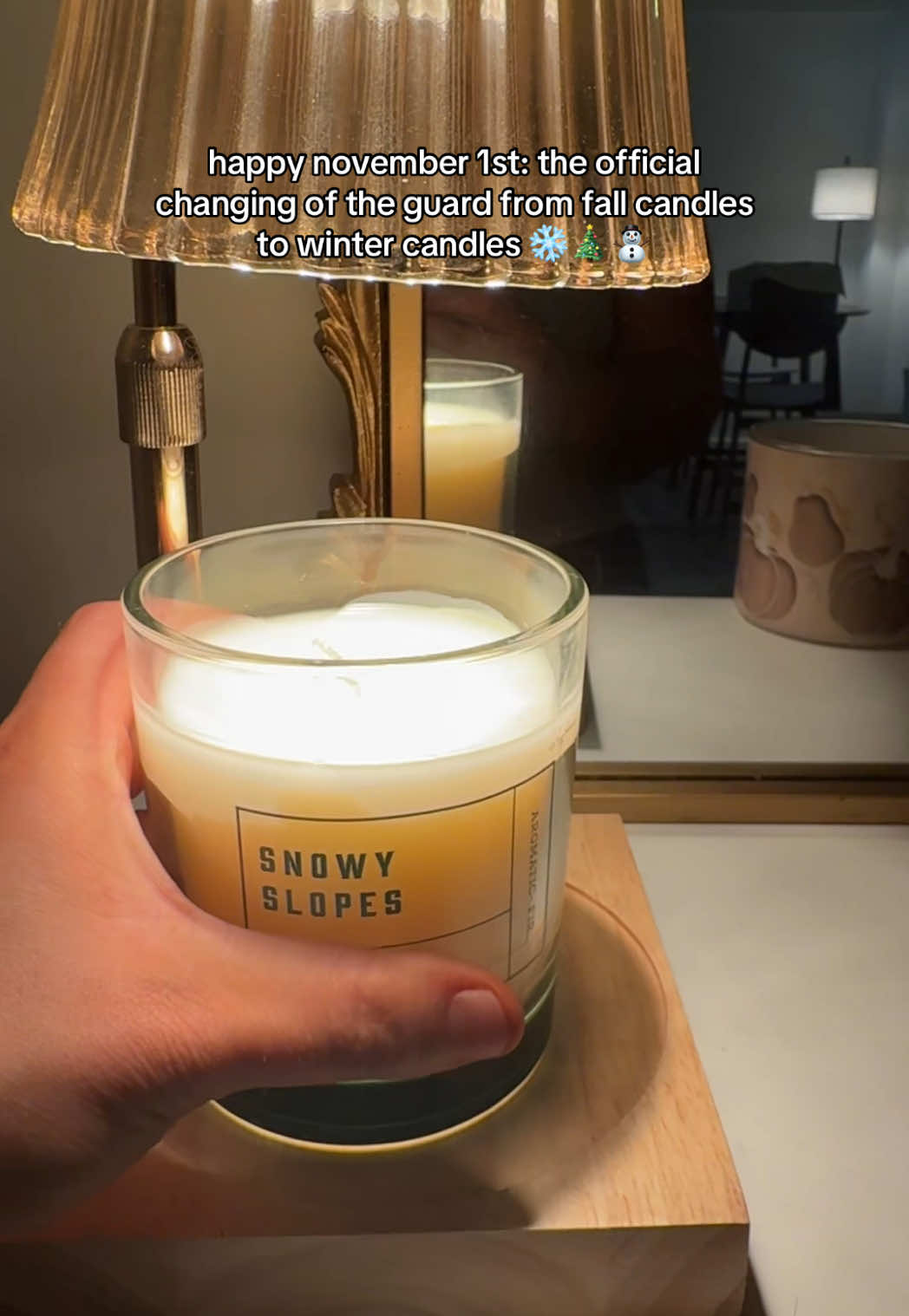 bye pumpkin spice hello pine tree !!!! #november1st #winter #christmas #fyp #candles 