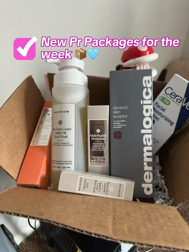I mean if any other brands wants to send me pr…. Call me 😂❤️#fyp #roadto10k #sendmeprpackages #prpackages #prhaul @Naturium @dermalogica 