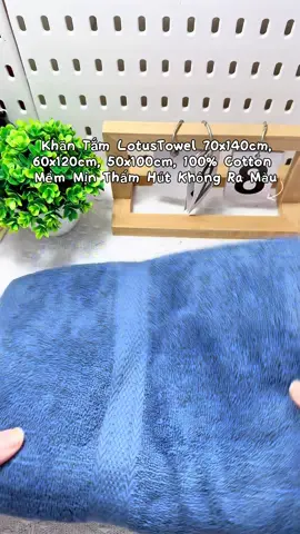 Khăn Tắm LotusTowel 70x140cm, 60x120cm, 50x100cm, 100% Cotton Mềm Mịn Thấm Hút Không Ra Màu##xuhuong##foryou##fyp##video##khantam