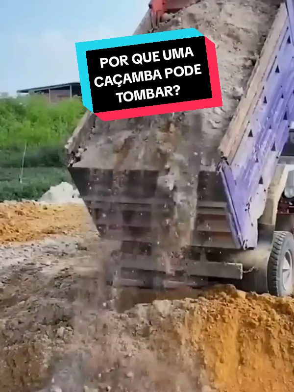 Por que uma caçamba pode tombar? #curiosidades #curioso #trabalho #tecnologia #vaiprofycaramba 