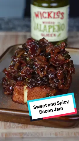 Try this Smoked Cream Cheese with a Sweet and Spicy Bacon Jam for Game Day! Ingredients: 1 block cream cheese BBQ rub 1lb of Bacon (chopped) 1 sweet onion (sliced) 1/2 jar pickled Jalapeno Slices ( make sure you add the juice) 1/2 cup brown sugar 1/2 cup maple syrup Directions: Score the top of the cream cheese with a knife to help expose it to more smoke. Then generously season with your favorite bbq rub. Smoke at 225-250F for 1-1.5 hours.  Next, cooking over medium heat add the bacon to a skillet and cook down. Set aside. Add the onion and cook it down using some of the leftover bacon fat.  Next, pull the skillet off the heat and add the bacon back in followed by 1/2 cup of brown sugar, 1/2 the juice and a 1/3 cup of the jalapeños from the jar plus a 1/2 cup maple syrup. Stir to combine.  Place the skillet back over the heat and simmer stirring often until it reduces and reaches a jammy consistency. Do not overcook as it will become hard.  Lastly top the cream cheese with the bacon jam and enjoy with crackers, chips, or whatever you like.  #bacon #baconjam #appetizer #simplerecipe #viral 