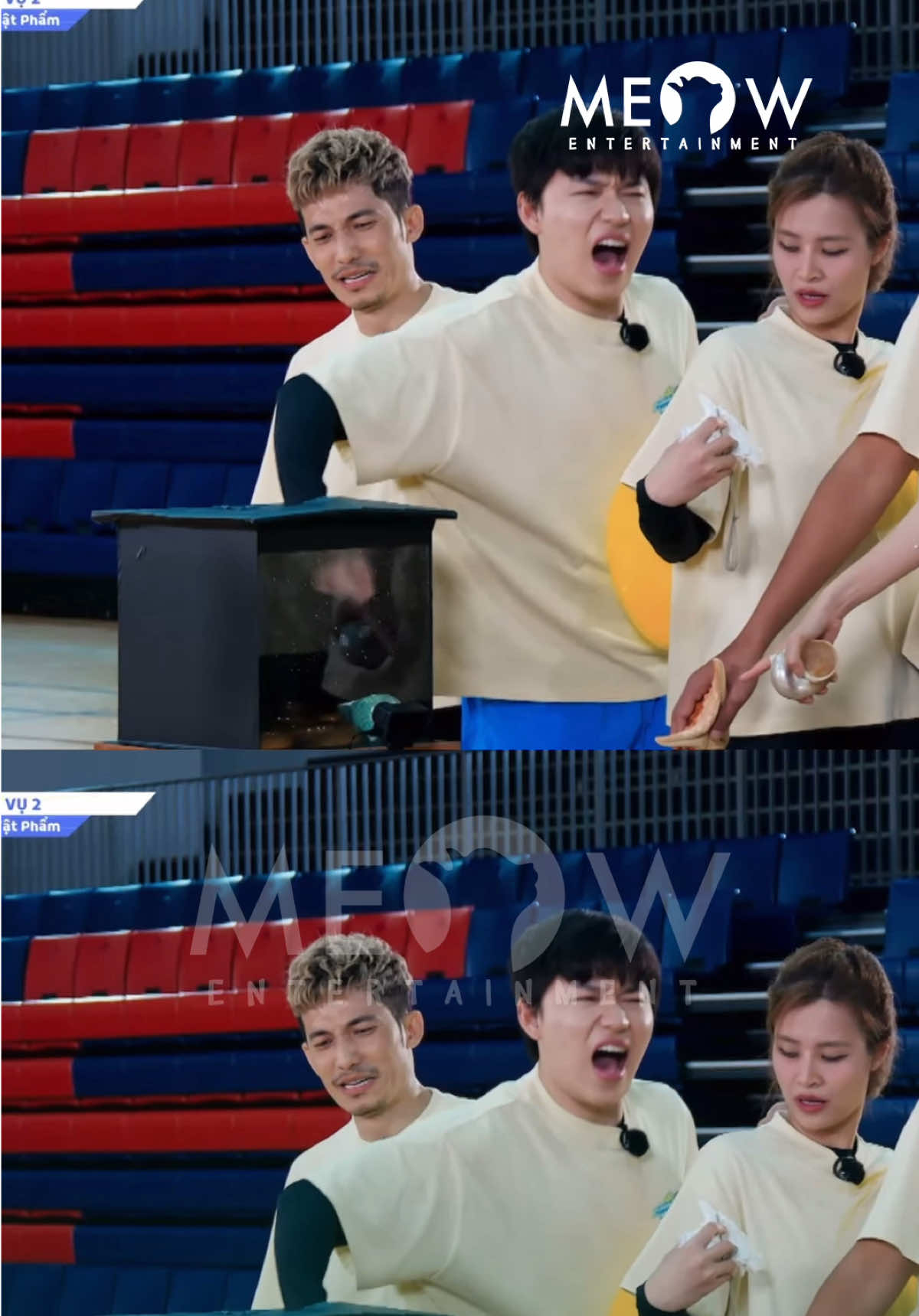 1001 biểu cảm sống động của Quang Trung khi khui sít rịt #MeowEntertainment #TiktokGiaiTri #RunningManVietNam #RunningManVietNamSeason3 