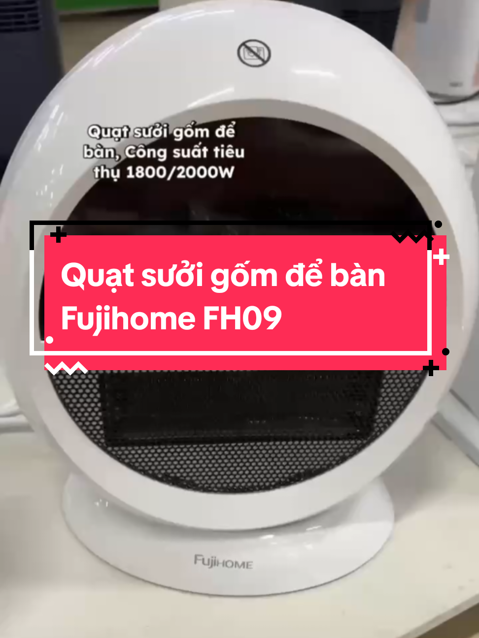 Quạt sưởi gốm để bàn Fujihome FH09 #quatsuoi #fujihome #diengiadung #review #xuhuong 