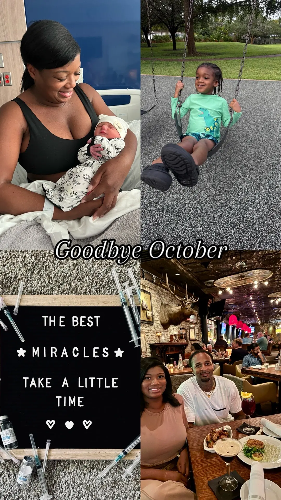 Delivered a baby, celebrated Josh’s birthday, and our son is thriving more and more each day. October owed us nothing! Here’s to whatever magic November brings!