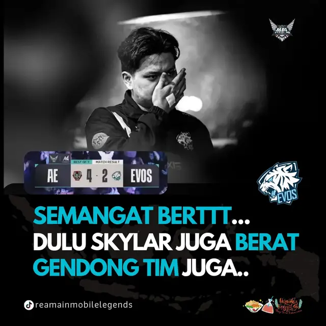 Tetap semangat Alberttt overall permainan mu sudah bagus sampai hari ini cuy, meskipun hasil final upper bracket MPL Indonesia s16 AE VS EVOS  ini tidak sesuai harapan season depan coba lagi, siapa tau rejekinya evos... emang gitu kalau gak jungler ya mm berat gendong tim apalagi kalau di solo rank mereka ujung tombak awal game sampe nanti dilate game 👊😁 #mobilelegends #mplids16 #evos 