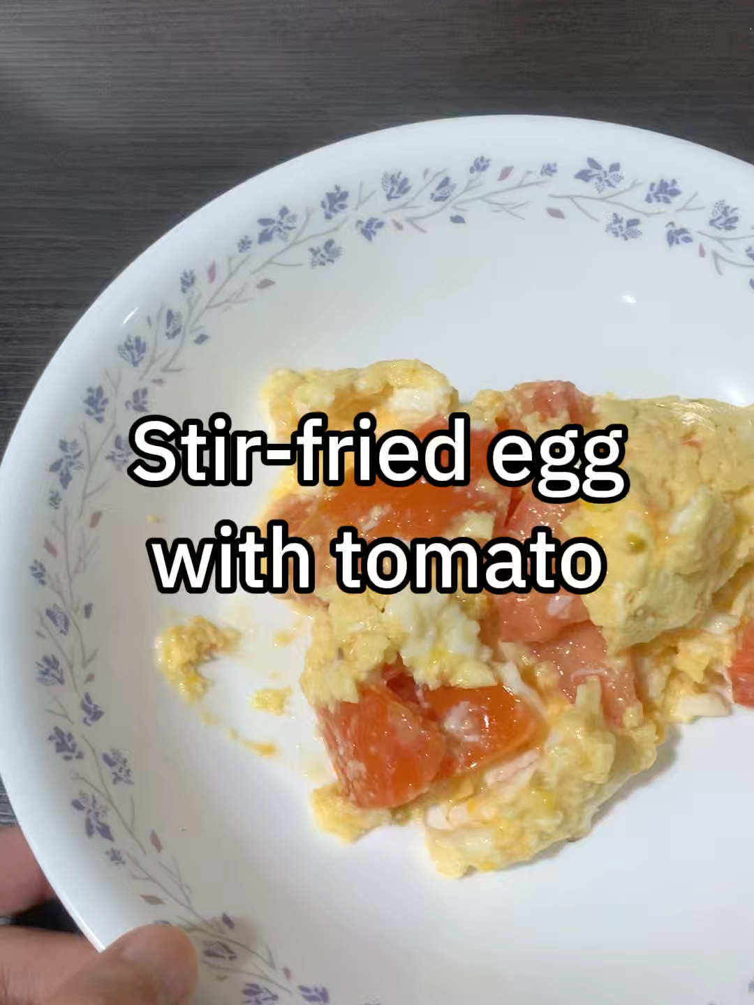 Stir-fired eggs with tomato #calories