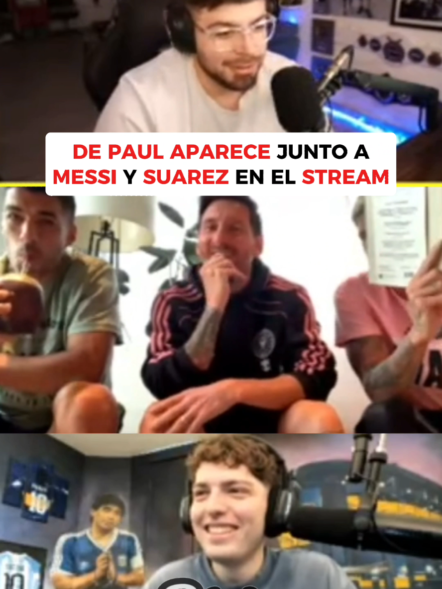 DE PAUL LLEGA AL STREAM #messi  #davooxeneize #lacobraaa #luissuarez #depaul 