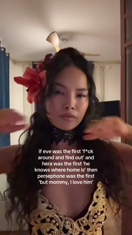 will never stop tracing everything back to mythology and religion like I love ancient powerful women okay