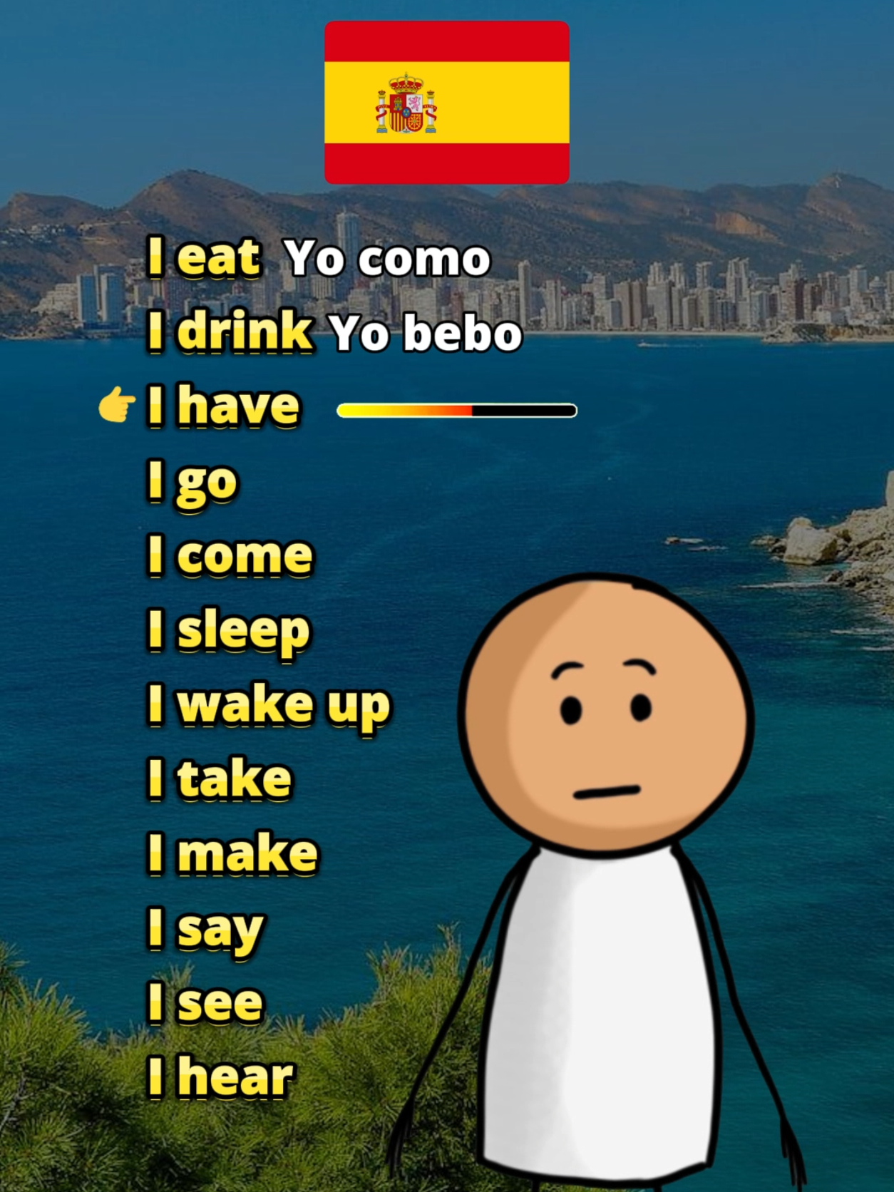 Learn Spanish Verbs 🇪🇸 #español #spanish #learnspanish #spanishlanguage #fyp 