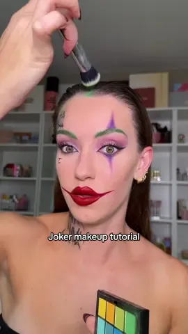 Not bad for a day of Halloween costume #jokermakeup #halloweenmakeup 