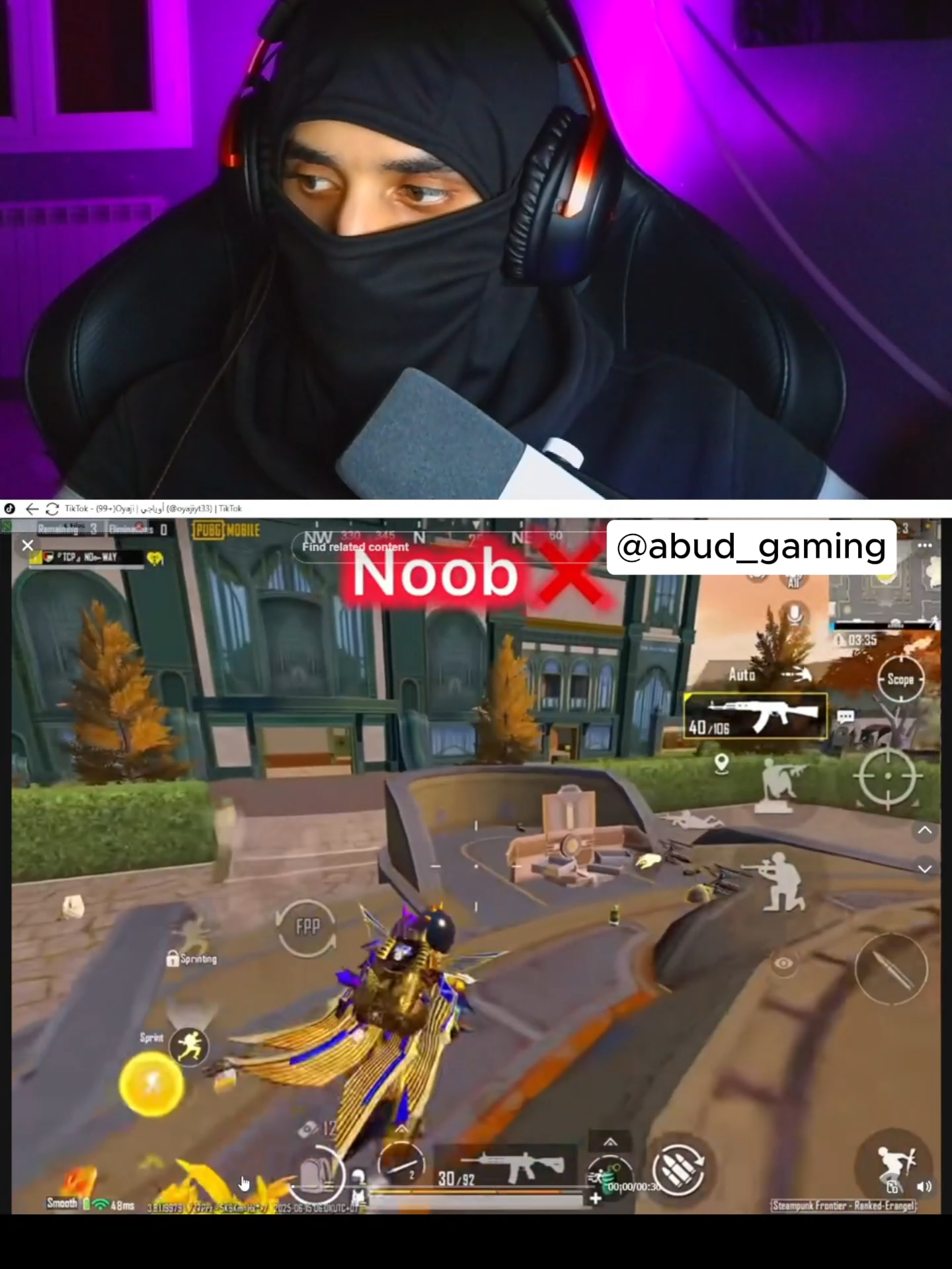 تجنب الحاجز في ببجي #pubgmobile #oyajipubg #tipsandtricks #reaction