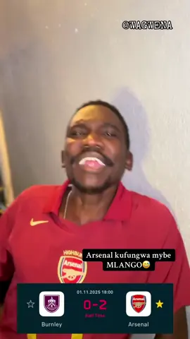 Arsenal are currently leading 2-0 against Burnley in the english premier league,Arsenal fans are happy as Gyokeres and Declan Rice scores for Arsenal COME ON YOU GUNNERS ❤️ #wagwena #arsenal #arsenalfans #gunner #coyg🔴⚪️ 