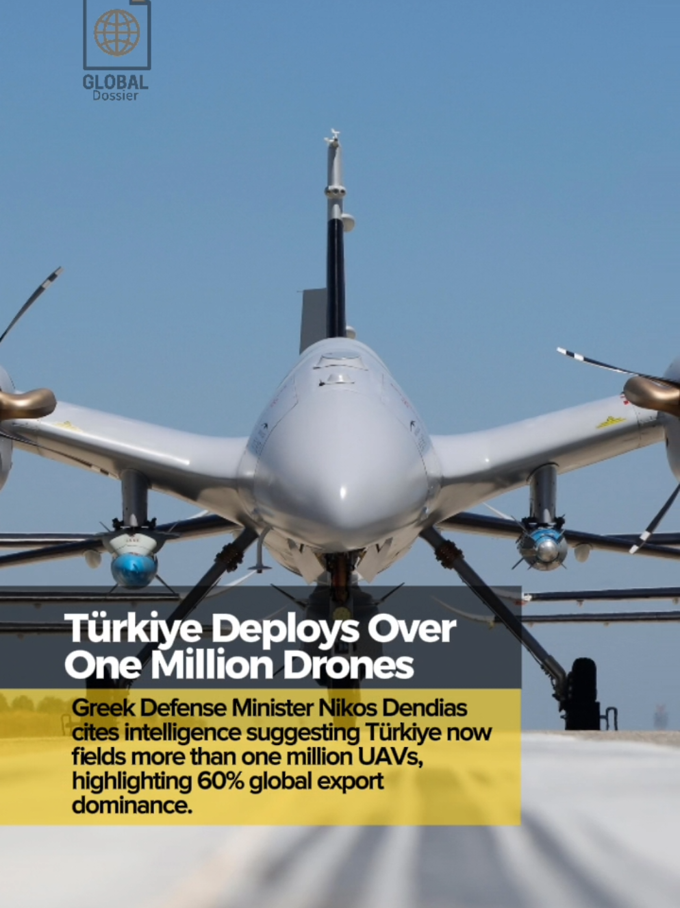 02NOV2025 • Türkiye operates 1M+ drones, dominating exports. #Greece #globaldossier